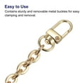 thumbnail image 4 of Uxcell 39"x0.28" Purse Chain Strap, Purse Handle Shoulder Bags Replacement Strap, Gold, 4 of 5