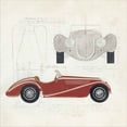 thumbnail image 2 of Great Art Now Roadster I Red Car by Avery Tillmon, Framed Wall Art, 14W x 14H, 2 of 3