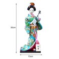 thumbnail image 4 of Muñeca kimono de geisha japonesa, estatua asiática, estatuilla de dama, decorativa, coleccionable Estilo J, 4 of 9