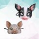 thumbnail image 3 of 2 piezas de disfraces de Halloween Máscara de cerdo de animal Máscara de cerdo Máscara de cara de cerdo Halloween, 3 of 3