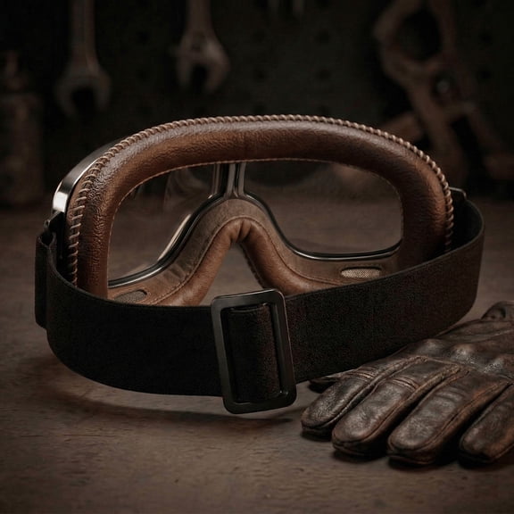 Eespoir Motorcycle Riding Mirror Style Helmet, Eyepiece Visor, Bike Racing Goggle for Wind Protection, Dust, Outdoor Sports, Riding Gear