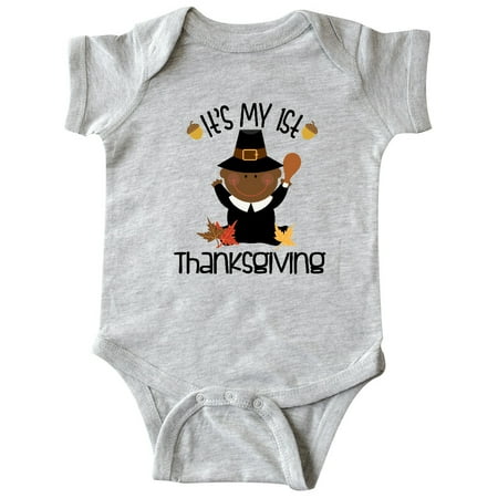 

Inktastic 1st Thanksgiving Pilgrim Boy Ethnic Gift Baby Boy Bodysuit