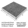 OEMASSIVE Car Engine Cabin Pollen Air Filter Set for Hyundai Santa Cruz