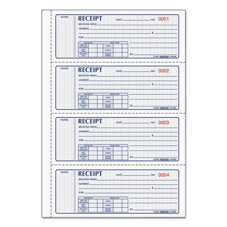 UPC 077925018106 product image for Rediform Money Receipt Book  Three-Part Carbonless  7 x 2.75  4/Page  100 Forms | upcitemdb.com