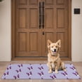 thumbnail image 4 of Purple Boston Terrier Puppy Door Rugs,Washable Non Slip Door Mats Indoor,Decorative Door Mats,Entry Mat Indoor for Entrance,Bedroom,Kitchen,Bathroom,16"x47", 4 of 6