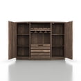 thumbnail image 4 of Furniture of America  Lath Rustic 6-shelf Server Reclaimed Oak Reclaimed,Wood Finish,Oak Finish, 4 of 5