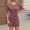 Red, variant on Dianli Pajamas Loungewear Front Back Pocket Short Sleeve Loose Jumpsuit With Pockets Round Neck Relaxed Fit Casual Homewear Convertible Sleepwear Nightwear