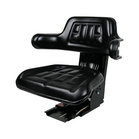 Universal Black Tractor Seat with Adjustable Suspension Fits Massey Ferguson Tractors Replaces 210202 510000BK