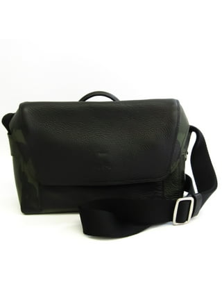 Coach One Shoulder Bag Gray Black Silver Micro Signature 1461 Canvas  Leather COACH
