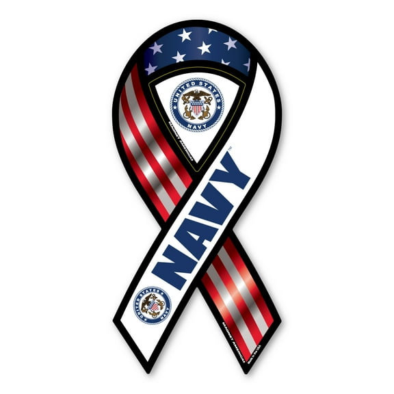 Navy Red, White, And Blue 2-in-1 Ribbon Magnet