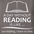 thumbnail image 3 of CafePress - Book Lover Gifts A Day Without Reading Is Like.. - Womens Comfort Colors® Shirt, 3 of 4