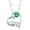 Green, variant on Heart Necklace Gift for Mom - 18K White Gold Plated Heart MOM Pendant for Mother's Day, Anniversary Birthday Gifts for Mummy, Jewelry Gifts for Mamma