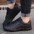thumbnail image 4 of Men’s Wide Fit Casual Skate Sneakers Lightweight Lace Up Walking Shoes with Non Slip Sole for Daily Wear Travel Outdoor Comfort Athletic Shoes, 4 of 9