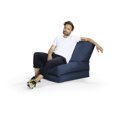 thumbnail image 3 of Gouchee Home Twist Brava Navy Bean Bag Chair – Water-Repellent Polyester Oxford Fabric with Polystyrene Bead Filling, Suitable for Adults and Teens, Convertible Seating for Living Room or Dorm, 3 of 9