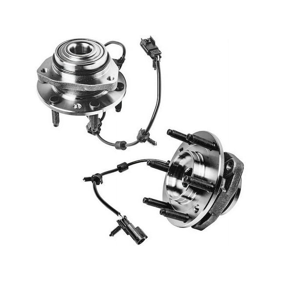 Front Wheel Hub Assembly Set - Compatible with 2002 - 2009 GMC Envoy 2003 2004 2005 2006 2007 2008