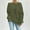 Army Green, variant on MORTTIC Plus Size Women's Solid Off-Shoulder Drawstring & Ribbed Detail Long Sleeve Spring Fall Fashion Top Black,1XL