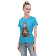 thumbnail image 4 of T-Shirt Basique à Manches Courtes pour Femmes Demon Slayer Blade Tanjiro, 4 of 6