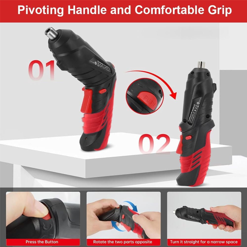 Precision Electric Screwdriver - 4mm Bit Cordless Driver for Electronics, Computer, Phone Repair