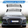 thumbnail image 3 of 1 par de rejilla de luz antiniebla frontal izquierda para Audi A4 S4 2013-2015 No.4L0807681B/4L0807682B ABS Negro, 3 of 7