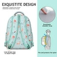 thumbnail image 5 of Holographic Flamingo Backpack - Iridescent School Bag That Changes Colors, Scratch-Resistant Surface with Surprise Glow-in-Dark Details, 5 of 6