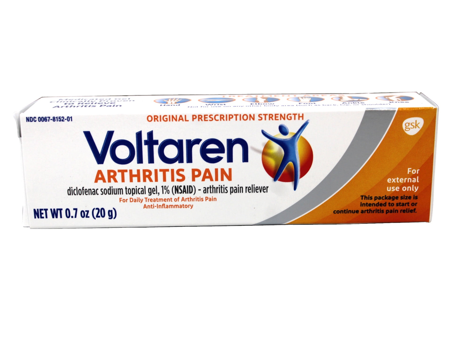 Voltaren Topical Gel 1%, Arthritis Pain Relief, Travel Size 0.7 Ounce - 2 Pack