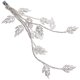 thumbnail image 1 of KAKOWELY Pinza para el pelo de novia, tocado de novia para boda, pinza para el pelo con diamantes de imitación, pinza de hoja, accesorio para el pelo de boda, 1 of 5