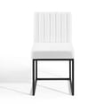 thumbnail image 6 of Tufted Side Dining Chair, Fabric, Metal Steel, Black White, Modern Contemporary Urban Design, Kitchen Room Cafe Bistro Restaurant Hospitality, 6 of 7