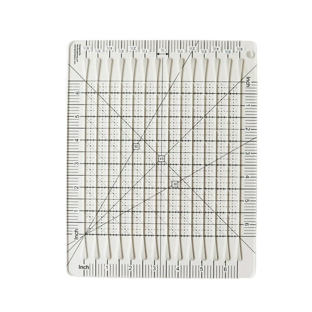 Wweixi 5-in-1 Acrylic Quilt Sewing Ruler Quilting Grid Rulers Crafting ...