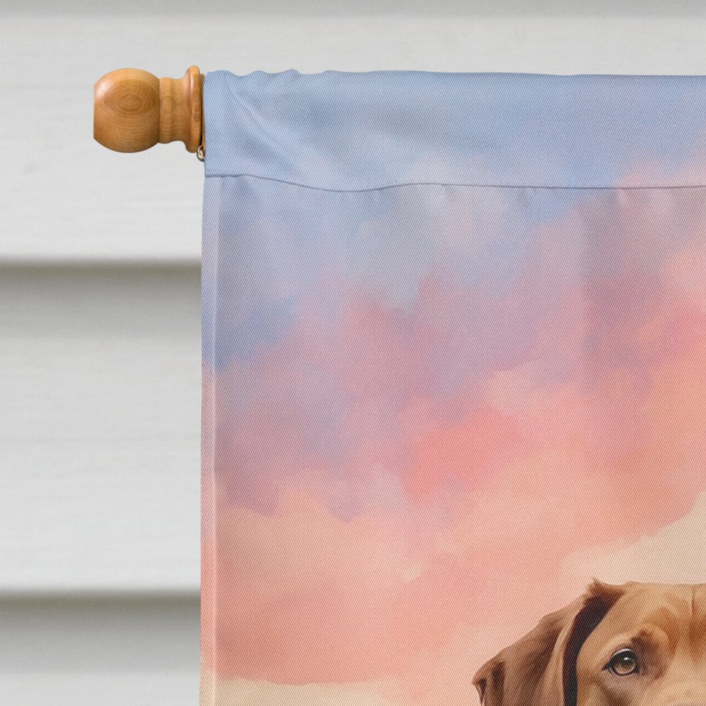 Chesapeake Bay Retriever Two Hearts House Flag 28 in x 40 in