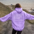 thumbnail image 5 of GEWSEY Womens Trendy Hoodies With Sayings Long Sleeve Sweatshirts Pullover Casual Tops Y2K Teen Girls Clothing (Light Purple, XXL), 5 of 7