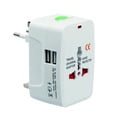 thumbnail image 1 of Adaptador universal Cargador de corriente USB dual Convertidor Enchufe eléctrico de viaje internacional Enchufe de conversión portátil todo en uno Methold  DZ4388-00, 1 of 2