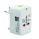 thumbnail image 1 of Adaptador universal Cargador de corriente USB dual Convertidor Enchufe eléctrico de viaje internacional Enchufe de conversión portátil todo en uno Inevent DZ4388-00, 1 of 7