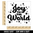 thumbnail image 2 of Joy to the World Snowflakes Christmas Square Rubber Stamp Stamping Scrapbooking Crafting - Medium 1.75in, 2 of 7