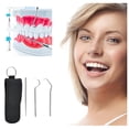 thumbnail image 1 of Tooth Care Tooth Cleaning 3Pcs Stainless Steel Tooth Hygiene Kit Tooth Tooth Scraper Probe Tweezers Tool, Household Toothpicks, 1 of 8