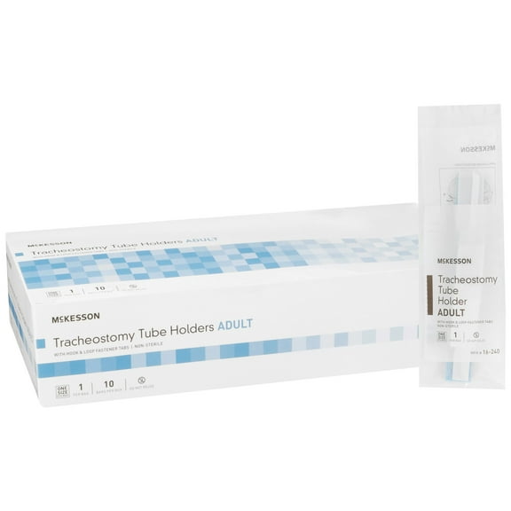 McKesson Tracheostomy Tube Holder One Size Fits Most 16-240, 10 Ct