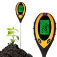 thumbnail image 2 of Probador de plantas 4 en 1, medidor de Ph, luz solar, temperatura, medición de humedad, dispositivo de medición del valor de Ph para plantas, jardín, granja, interior, exterior", 2 of 5