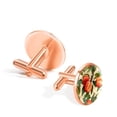 thumbnail image 3 of Peach Elegant Stainless Steel Cufflinks Set for Formal Attire and Business Shirts, 3 of 6