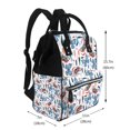 thumbnail image 2 of Yiaed Retro Butterfly Print Multi-Function Travel Backpack Nappy Bags, Nursing Bag, Fashion Mummy, Roomy Waterproof for Baby Care, Stylish and Durable, 2 of 5