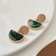thumbnail image 5 of Pendientes acrílicos retro elegantes y geométricos verdes para mujer, joyería de gota de agua simple a la moda, pendientes para mujer, 5 of 5