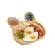 thumbnail image 4 of Plato de madera para postres y aperitivos infantiles, adorable plato de madera con forma de conejo, vajilla para niños n.° 1, 4 of 11
