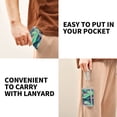 thumbnail image 5 of JIALIOU Nylon Trifold Card Wallet with ID Window Zipper Pocket for Men Women Teen Snow Aurora, 5 of 7