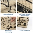 thumbnail image 6 of Nanan 9x12 Outdoor Rug, Reversible Waterproof Plastic Patio Rug, Classic Vintage Style RV Camping Mat for Porch, Backyard, Deck, Balcony, Poolside, Black Brown, 6 of 8