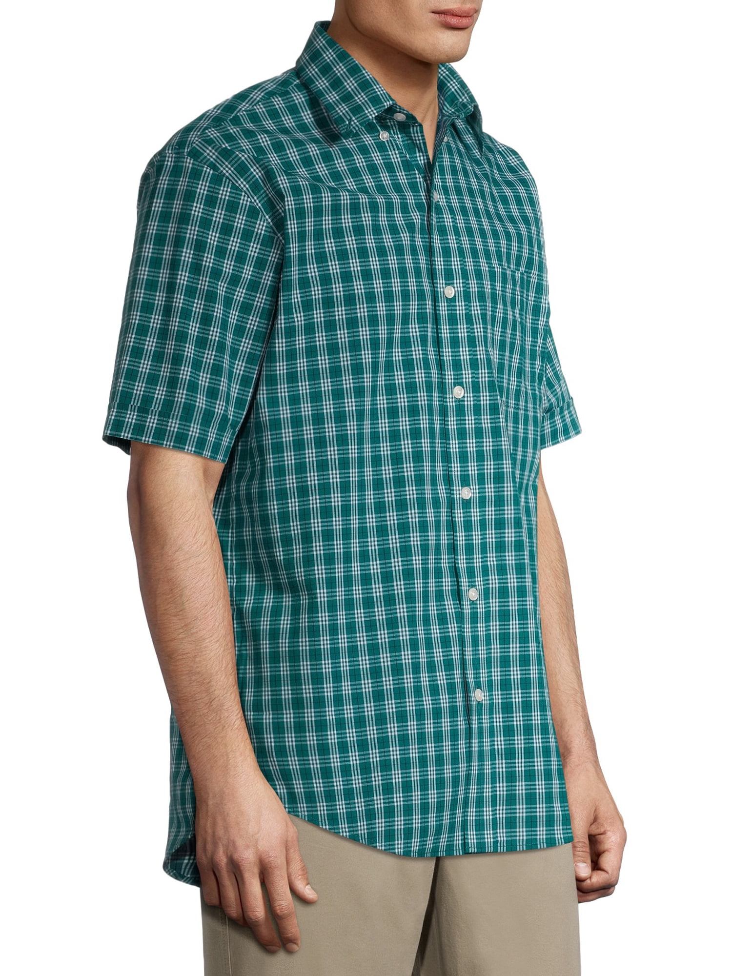 Arrow Men's Big and Tall Hamilton Poplin Wrinkle Free Short Sleeve Shirt