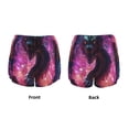 thumbnail image 6 of Uemuo Neon Futuristic Dragon Pattern Women's Athletic Shorts High Waisted Running Shorts with Liner Pockets Gym Elastic Workout Shorts-XX-Large, 6 of 9