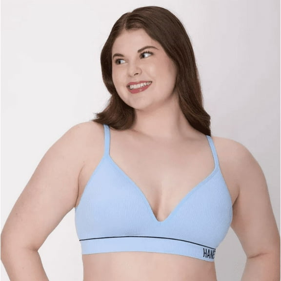 Hanes Originals Women's Ribbed Seamless Contour Bra MHB004