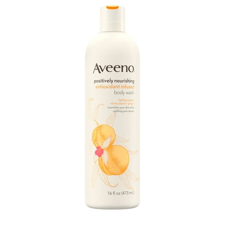 Ginger Nourishing Body Wash - Aveeno Positively Nourishing White Peach & Ginger Body Wash, 16 fl. oz
