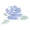 Bluish Violet Flower, variant on DAKIMOE 2PCS Makeup Bag Travel Toiletry Bag Cosmetic Bags Organizer Personalized Initial for Birthday Christmas Girl Women Girlfriend Teacher Valentines Day Gifts
