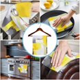 thumbnail image 3 of Yellow Grey Kitchen Towels Set of 3, Water Absorbent Dish Towel, Modern Abstract Art Geometric Oil Painted Decorative Hand Towels - Quick Drying Cloth for Cooking Baking, 18x28 Inch, 3 of 8