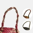 thumbnail image 4 of Folding Straw Wicker Storage Basket Handle Garden Flower Pot Planter Laundry Bag by Mightlink, 4 of 5