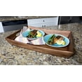 thumbnail image 4 of Lipper International 1165 Acacia Curved Serving Tray, 19.88" x 14" x 2.5", 4 of 4